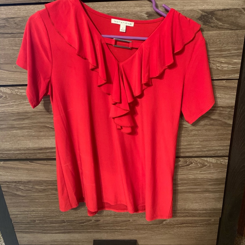 Red blouse